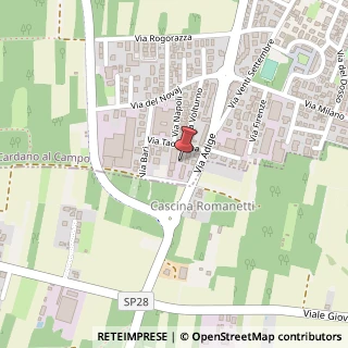 Mappa Via Torino, 2, 21010 Cardano al Campo, Varese (Lombardia)
