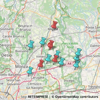 Mappa Via dell' Industria, 20886 Aicurzio MB, Italia (6.75769)