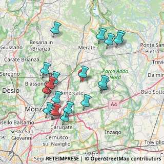 Mappa Via dell' Industria, 20886 Aicurzio MB, Italia (7.94632)