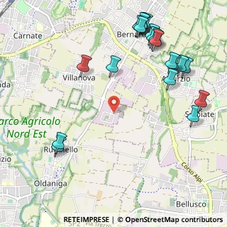 Mappa Via dell' Industria, 20886 Aicurzio MB, Italia (1.351)