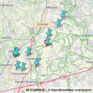 Mappa Via dell' Industria, 20886 Aicurzio MB, Italia (4.70273)