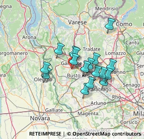 Mappa Via San Bernardo, 21017 Samarate VA, Italia (10.30444)