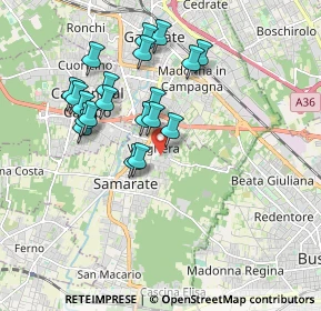 Mappa Via San Bernardo, 21017 Samarate VA, Italia (1.6955)