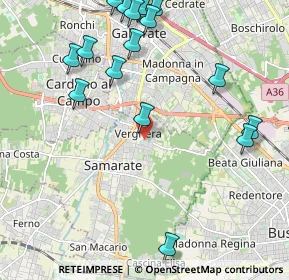 Mappa Via San Bernardo, 21017 Samarate VA, Italia (2.7825)