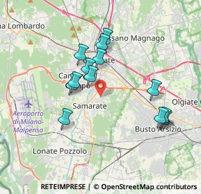 Mappa Via San Bernardo, 21017 Samarate VA, Italia (3.29231)