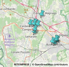 Mappa Via San Bernardo, 21017 Samarate VA, Italia (2.99833)