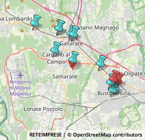 Mappa Via San Bernardo, 21017 Samarate VA, Italia (3.81923)