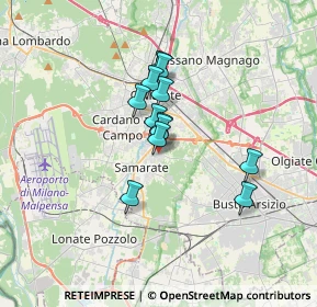 Mappa Via San Bernardo, 21017 Samarate VA, Italia (2.3325)