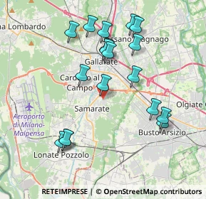 Mappa Via San Bernardo, 21017 Samarate VA, Italia (3.88)