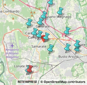 Mappa Via San Bernardo, 21017 Samarate VA, Italia (4.03067)
