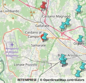 Mappa Via San Bernardo, 21017 Samarate VA, Italia (6.035)