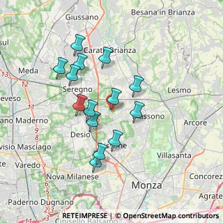 Mappa Via Angelo Arosio Genola, 20851 Lissone MB, Italia (3.16429)