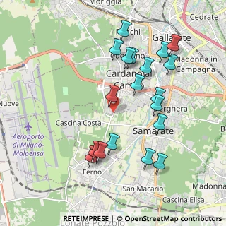 Mappa Via Torino, 21010 Cardano Al Campo VA, Italia (1.97053)