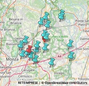 Mappa Via Pasubio, 20884 Sulbiate MB, Italia (6.8535)