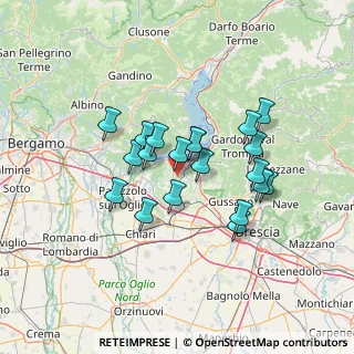 Mappa Via San Carlo, 25050 Provaglio d'Iseo BS, Italia (10.9865)