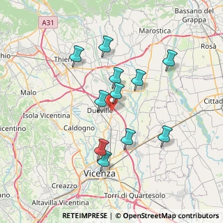 Mappa Via Marosticana, 36031 Dueville VI, Italia (6.5418181818182)