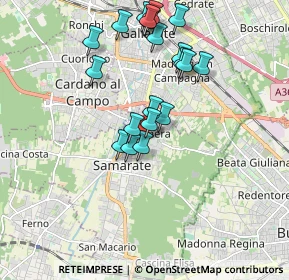 Mappa Via Giuseppe Mazzini, 21017 Samarate VA, Italia (1.7565)