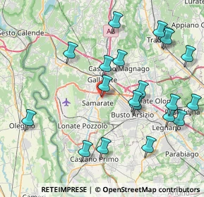 Mappa Via Giuseppe Mazzini, 21017 Samarate VA, Italia (9.008)