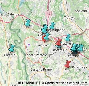Mappa Via Giuseppe Mazzini, 21017 Samarate VA, Italia (8.0685)