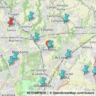Mappa Peregallo MB IT, 20855 Lesmo MB, Italia (2.94)