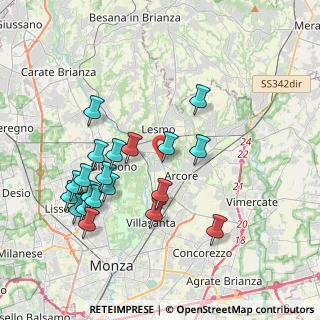 Mappa Peregallo MB IT, 20855 Lesmo MB, Italia (3.972)