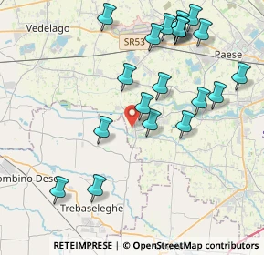 Mappa Via A. Marcello, 31050 Badoere TV, Italia (4.384)