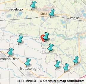 Mappa Via A. Marcello, 31050 Badoere TV, Italia (4.45545)