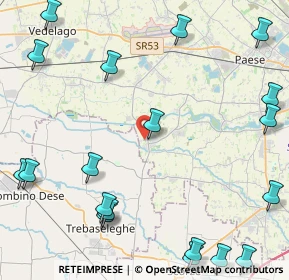 Mappa Via A. Marcello, 31050 Badoere TV, Italia (6.3715)