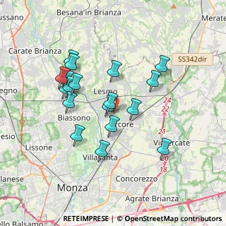Mappa Via Gran Sasso, 20862 Arcore MB, Italia (3.30111)