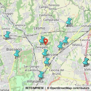 Mappa Via Gran Sasso, 20862 Arcore MB, Italia (2.54455)