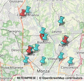 Mappa Via L. Manara, 20853 Biassono MB, Italia (4.02278)