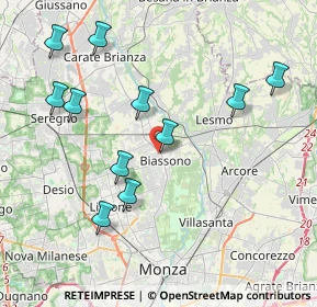 Mappa Via L. Manara, 20853 Biassono MB, Italia (4.17)