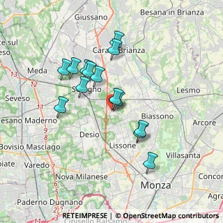 Mappa Via R. Fucini, 20851 Lissone MB, Italia (3.14643)