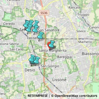 Mappa Via R. Fucini, 20851 Lissone MB, Italia (1.82385)