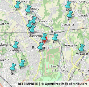 Mappa Via Pessina, 20853 Biassono MB, Italia (2.33071)