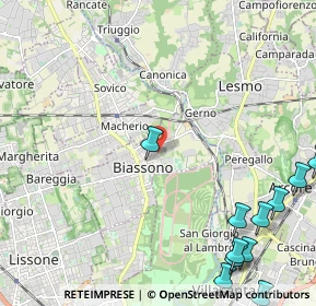 Mappa Via Pessina, 20853 Biassono MB, Italia (3.33917)