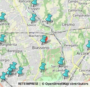 Mappa Via Pessina, 20853 Biassono MB, Italia (3.26563)