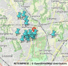 Mappa Via Pessina, 20853 Biassono MB, Italia (1.416)