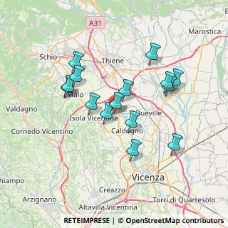 Mappa Via Sila, 36033 Isola vicentina VI, Italia (6.412)
