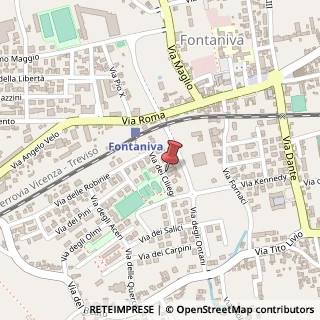 Mappa Via dei Ciliegi, 10, 35014 Fontaniva, Padova (Veneto)
