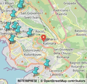 Mappa 34149 Trieste TS, Italia (2.93909)