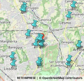 Mappa Via Thomas Alva Edison, 20853 Biassono MB, Italia (2.404)