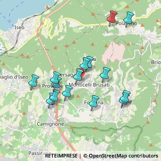 Mappa Via S. Francesco D'Assisi, 25040 Monticelli Brusati BS, Italia (1.84867)