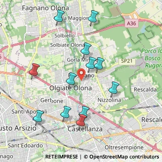 Mappa Via Giacomo Matteotti, 21050 Marnate VA, Italia (2.03833)