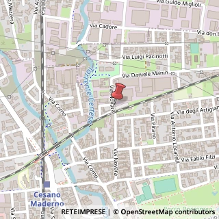 Mappa Via Novara, 62, 20811 Cesano Maderno, Monza e Brianza (Lombardia)