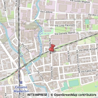 Mappa Via Novara, 27, 20811 Cesano Maderno, Monza e Brianza (Lombardia)