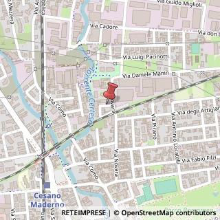Mappa Via Custoza, 10, 20811 Cesano Maderno, Monza e Brianza (Lombardia)