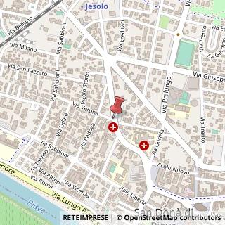 Mappa Via alighieri dante 13, 30027 San Donà di Piave, Venezia (Veneto)