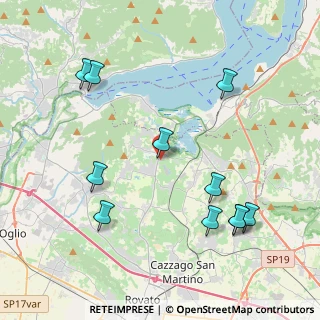 Mappa Via Mario Gatti, 25040 Corte Franca BS, Italia (4.58)