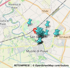 Mappa Via Verona, 30027 San Donà di Piave VE, Italia (1.04889)